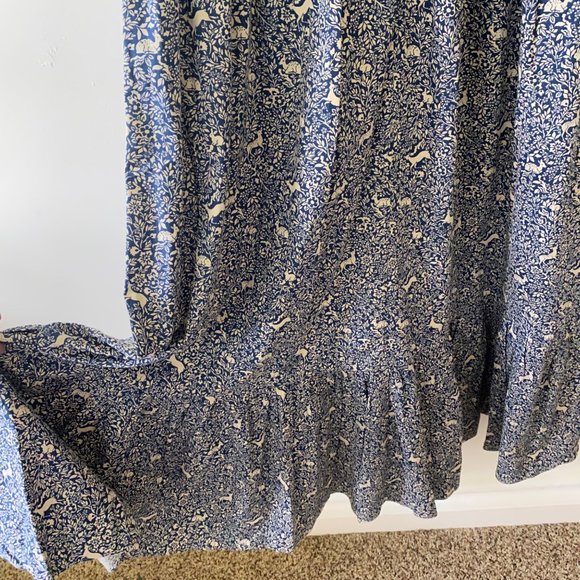 *RARE* Doen Nova Dress Navy Prancing Fawn Deer - Picture 9 of 11